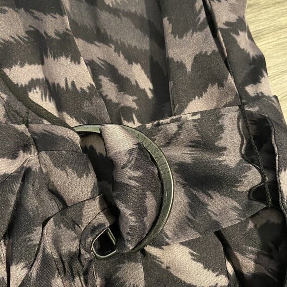 All Saints Women’s Size 8 Irina Remix Jumpsuit Animal Print Romper Long Sleeve - Picture 7 of 16